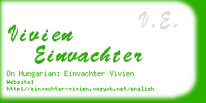 vivien einvachter business card